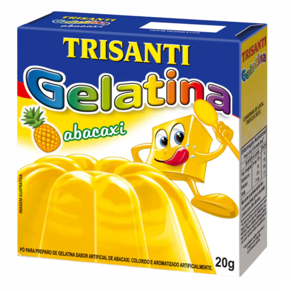 Gelatina Trisanti Abacaxi : Fraîcheur Tropicale dans Chaque Cuillère
