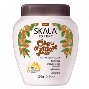 Crème Skala Huile d'Argan 1kg : Hydratation Intense pour Cheveux Assoiffés