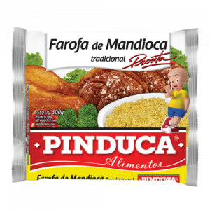Farofa de Mandioca Tradicional 500g Pinduca - Mercado do Brasil