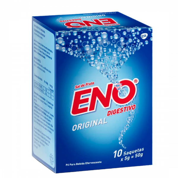 Sal de fruta original Eno 10 sachêts 5g- Mercado do Brasil
