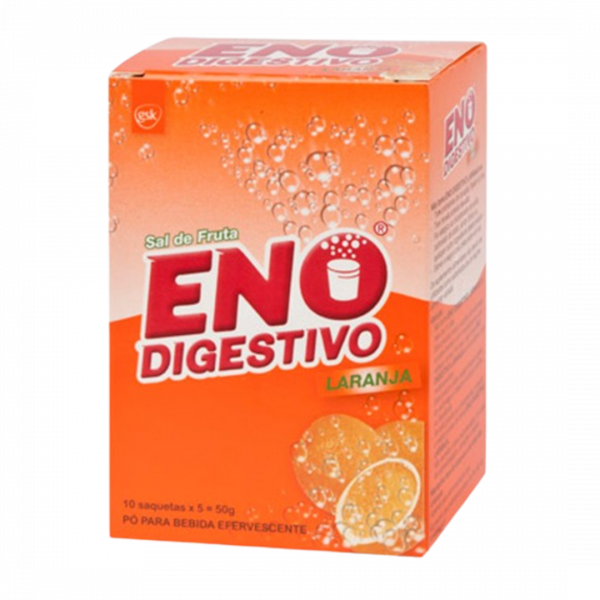 Sal de fruta laranja Eno 10 sachêts 5g- Mercado do Brasil