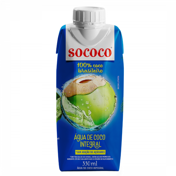 Água de coco 330ml Sococo - Mercado do Brasil