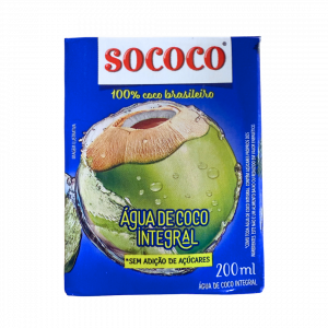Água de coco 200ml Sococo - Mercado do Brasil