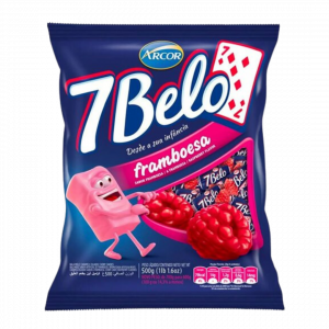 Bala 7 Belo framboesa 500g - Mercado do Brasil