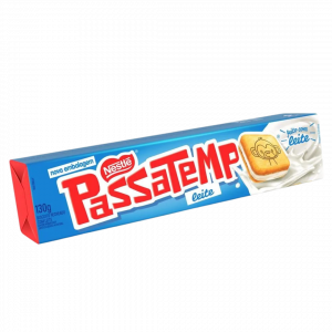 Biscoito Passatempo recheado ao Leite 130g- Mercado do Brasil
