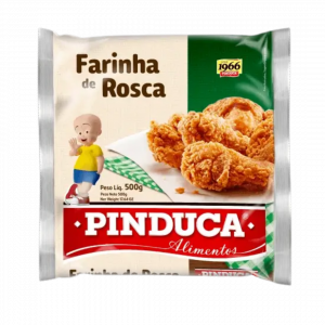 Farinha de Rosca 500g Pinduca – Texture croustillante et dorure parfaite pour vos recettes salées