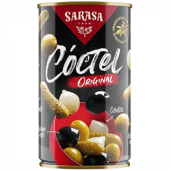 Cóctel con aceite de oliva 350g SARASA - Mercado do Brasil