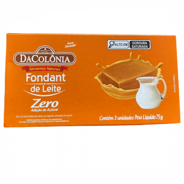 Fondant de Leite Zero 75g da Colônia
