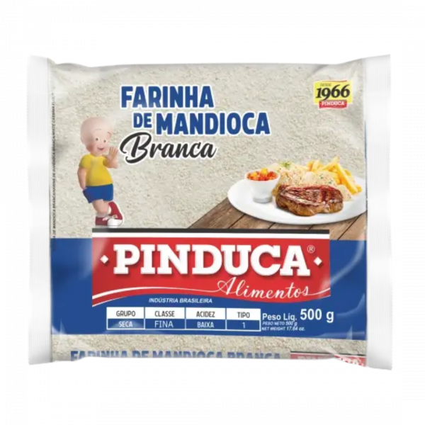 Farinha Branca de Mandioca 500g Pinduca – L’ingrédient traditionnel pour une cuisine brésilienne authentique