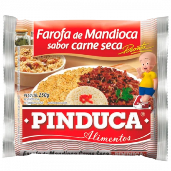 Farofa Pinduca Carne Seca 250g – Tradition, praticité et saveur authentique du Brésil à chaque bouchée