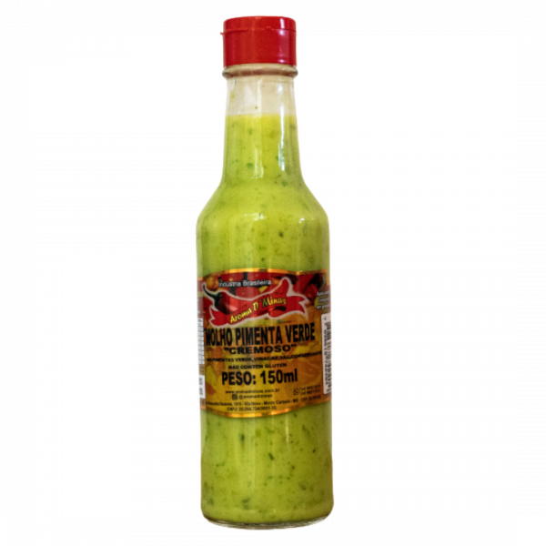 Molho de Pimenta Verde 150ml Aroma D'Minas : Une Saveur Délicate et Équilibrée
