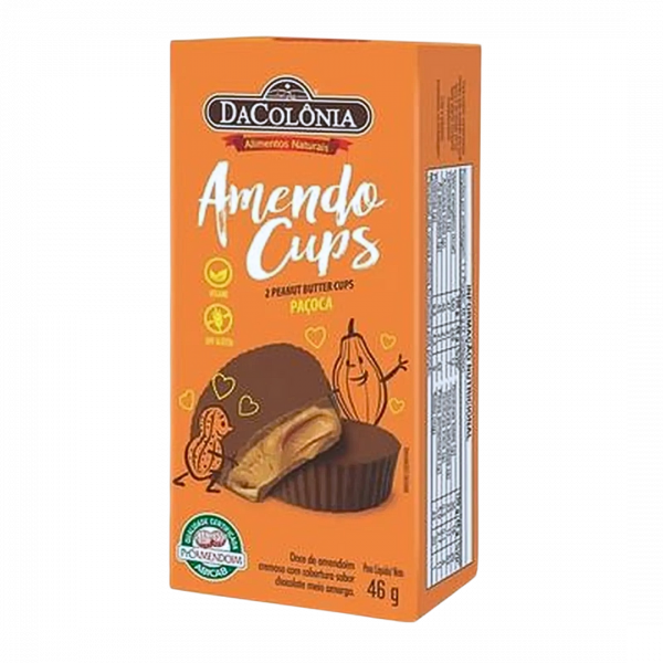 Doce de Amendoim DaColônia Amendo Cups 46g - Mercado do Brasil