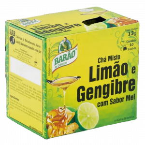 Chá Misto Limão e Gengibre 13g Barão - Mercado do Brasil