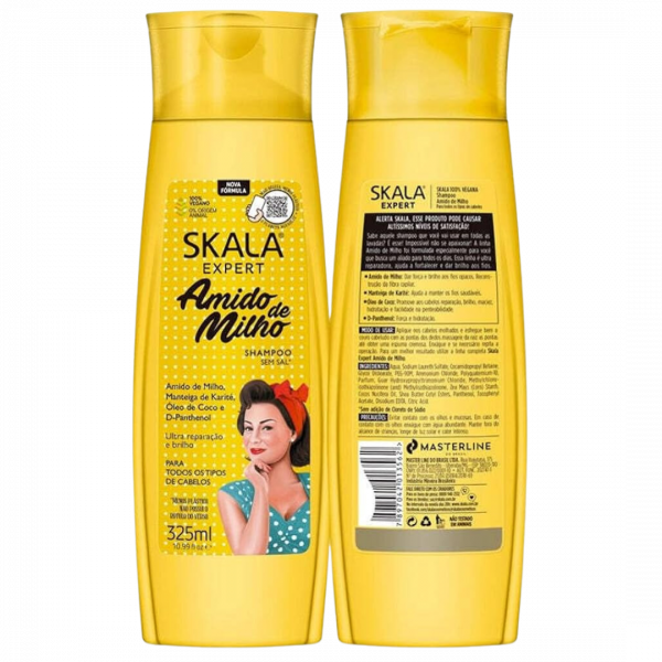 Shampooing Amido de Milho 325ml Skala : Soin Capillaire Naturel et Efficace