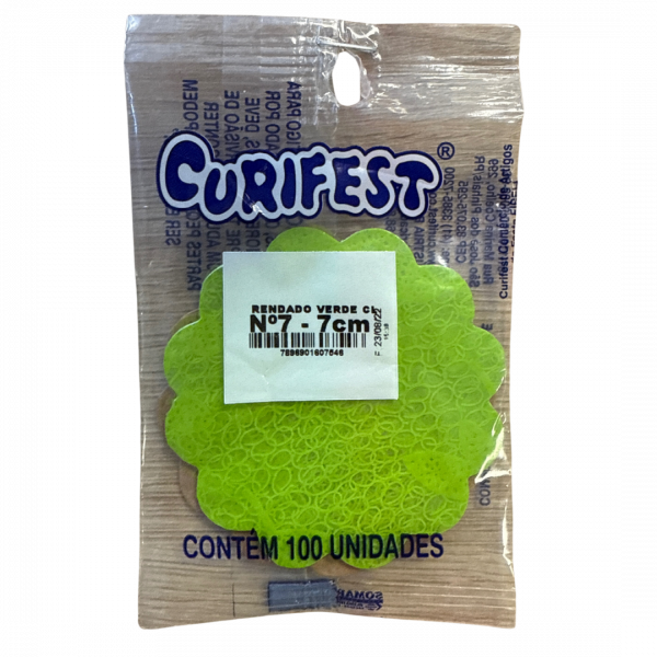 Fundo Renda Verde Brigadeiro Nº7 – Élégance Naturelle pour Vos Délices Brésiliens