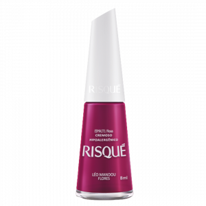 Esmalte Risqué Léo Mandou Flores 8ml – Une touche d'élégance avec une teinte romantique et sophistiquée