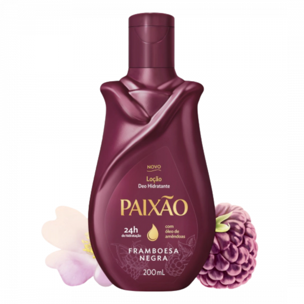LOCAO HIDRATANTE FRAMBOESA NEGRA 200ML PAIXAO