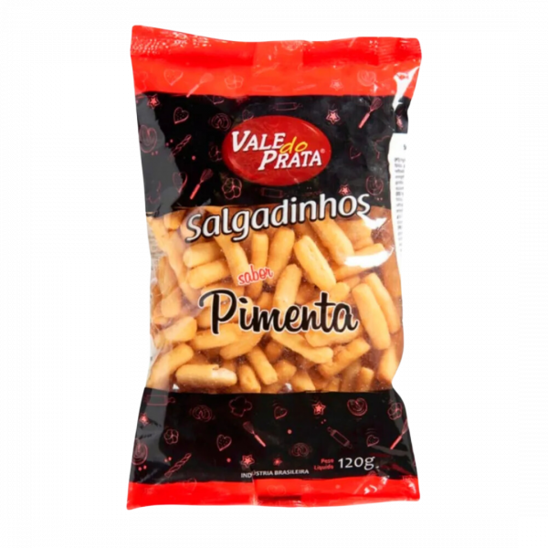 SALGADINHO PIMENTA 120G VALE DO PRATA