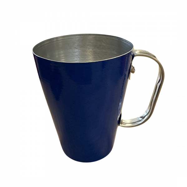 Caneca Azul de Alumínio (350ml): Estilo e Praticidade em Cada Detalhe