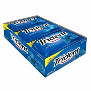 Chiclete Trident Menthe 168g – Fraîcheur longue durée sans sucre dans un format familial