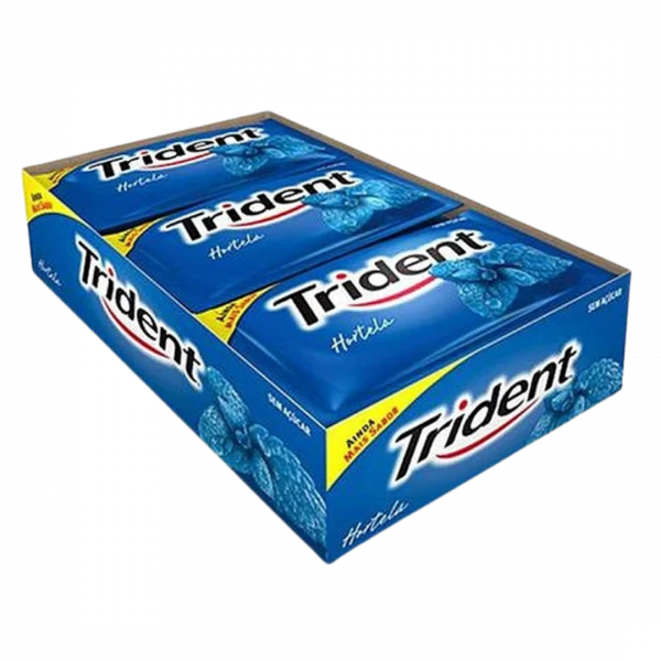 Chiclete Trident Menthe 168g – Fraîcheur longue durée sans sucre dans un format familial