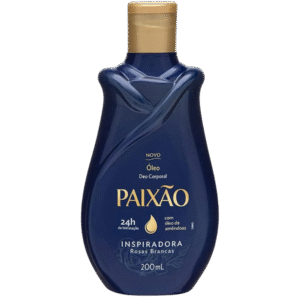 Huile Déodorante Corps Roses Blanches 200ml Paixão - Mercado do Brasil