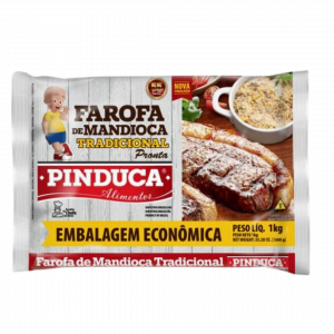 Farofa de Mandioca Tradicional 1kg Pinduca - Mercado do Brasil