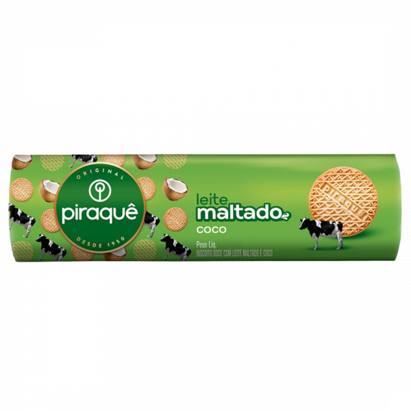 Biscuit au Lait Malté et Coco Piraquê 132g : Un Goût Unique et Authentique du Brésil