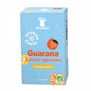 Chá Gelado Guaraná e Cítricos Bio 20 Sachets – Vitalité naturelle et fraîcheur fruitée en infusion glacée