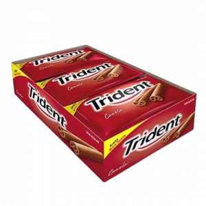 Chiclete Trident Canela 168g – Fraîcheur épicée sans sucre et saveur longue durée