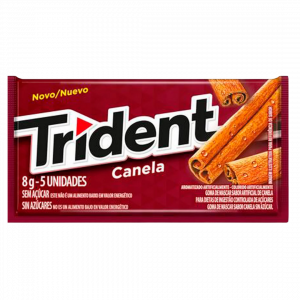 Chiclete Trident Canela 8g – Saveur épicée et haleine fraîche dans un format pratique