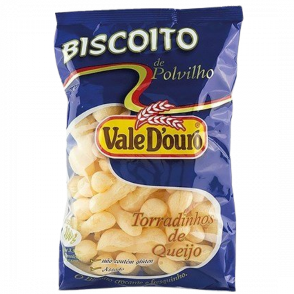 Biscoito de Polvilho Queijo 100g Vale Douro – Croquant, léger et au bon goût de fromage