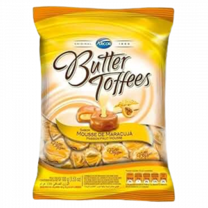 Bala Butter Toffees Mousse de Maracujá 500g – Douceur crémeuse et touche tropicale dans un bonbon fondant