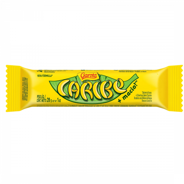 Bombom Caribe Garoto 28g – Chocolat Garoto à la banane : une douceur unique et authentiquement brésilienne