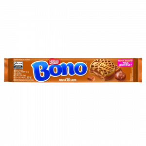 Bono Doce de Leite 90g – Biscuit fourré au caramel brésilien, croquant et fondant à chaque bouchée