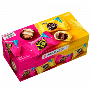 Caixa de Bombom Sonho de Valsa e Ouro Branco 220g – Deux icônes du chocolat brésilien réunies dans un seul coffret