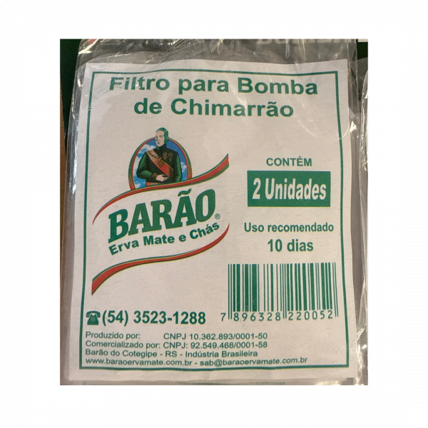 Filtres pour Bomba à Chimarrão Barão – 2 unités pour un maté pur et sans résidus