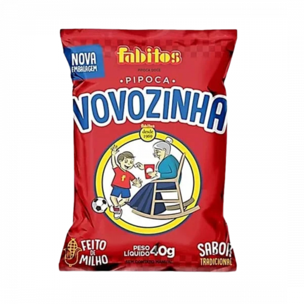 Pipoca doce 40g Vovozinha - Mercado do Brasil