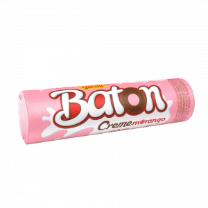 Chocolat Baton Garoto Fourré Crème Fraise 16g - Mercado do Brasil