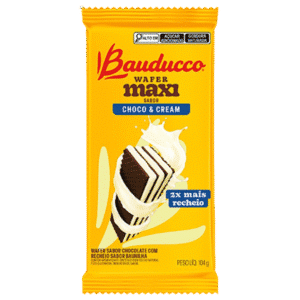 wafer chocolat vanille Bauducco 104g - Mercado do Brasil